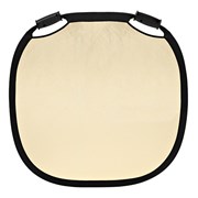 Reflector Dourado Esbatido / Branco 80 cm
