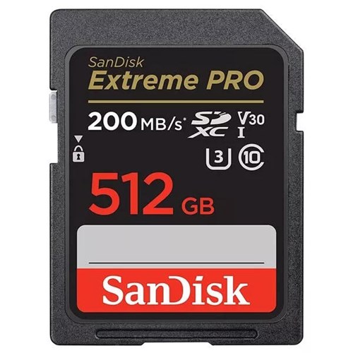 SANDISK Extreme PRO SDXC 512GB 200MB/seg UHS-I