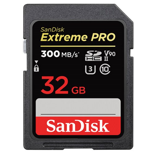 SANDISK Extreme PRO SDXC 32GB 300MB/seg UHS-II