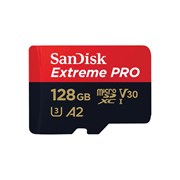 SANDISK EXTREME microSDXC 128GB A2 Class 10 V30 U3 + Adaptador SD