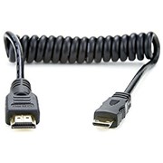 Cabo em espiral Micro HDMI para Full HDMI 30cm