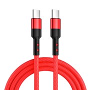 Cabo USB-C para USB-C 60W – 30 cm (Vermelho)