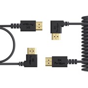 Cabo HDMI 8K Twisted Coiled Ultra-Fine 3,6mm 1m + 0.3m