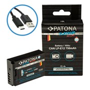 Bateria Platinum com entrada USB-C para Canon LP-E12 (1396)