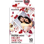 FUJIFILM Instax Mini Heart Sketch 10 Folhas