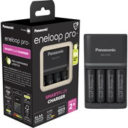 BQ-CC55 carregador + 4 AA Eneloop Pro (2500mAh)