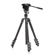 Tripé Rhino FRHN24CFS4PRO + Cabeça de Vídeo S4PRO (Carbono)