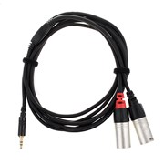 Cabo XLR Femea Stereo - Jack 3,5mm (3m)