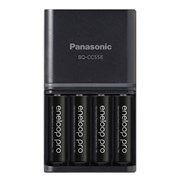 Kit de Carregador + 4 Pilhas Eneloop Pro 2500mAh