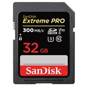 Extreme PRO SDXC 32GB 300MB/seg UHS-II