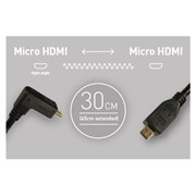 Cabo Micro HDMI para Micro HDMI 30cm