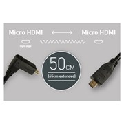 Cabo Micro HDMI para Micro HDMI 50cm