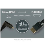 Cabo Micro HDMI para Full HDMI 50cm