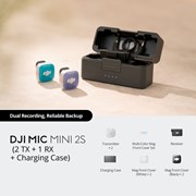Mic Mini 2S (2 TX + 1 RX + Estojo de carregamento)