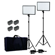 NANLITE LumiPad 25 Kit Duplo + 4 Baterias