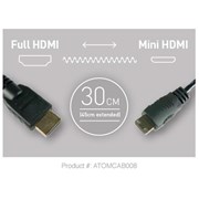 Cabo Mini HDMI para Full HDMI 30cm