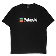 POLAROID Originals Black T-Shirt Color Logo M