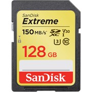 EXTREME SDXC 128GB 150MB/s UHS-I U3 + Adaptador SD