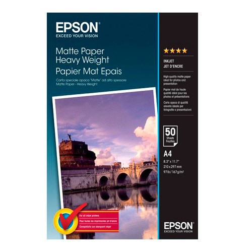 EPSON MATTE Heavyweight Paper A4 (50 Folhas)
