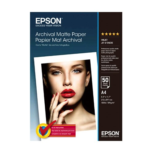 EPSON Archival Matte Paper A4 (50 Folhas)