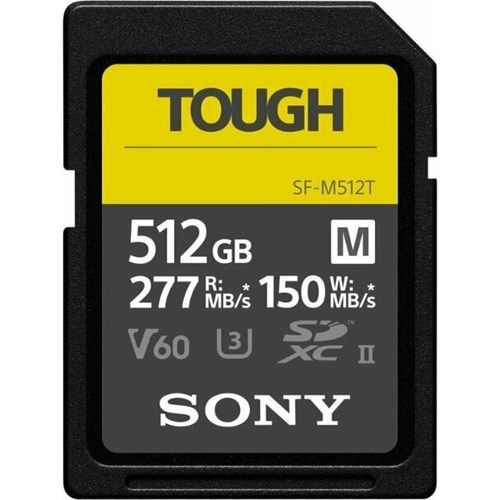 SONY Cartão SDXC UHS-II SF-M TOUGH 512GB V60 R277/W150