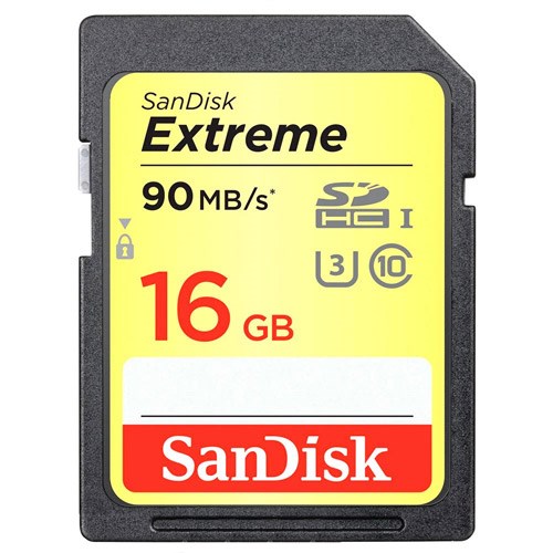 SANDISK Extreme SDHC 16GB UHS-I U3 SDHC