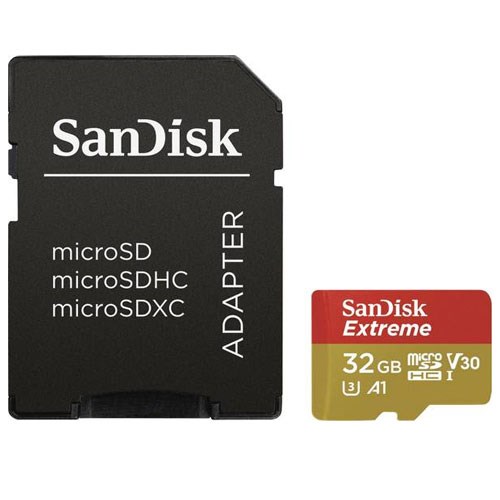 SANDISK Extreme MicroSDHC 32Gb 100MB/s A1 V30 U3 UHS-I