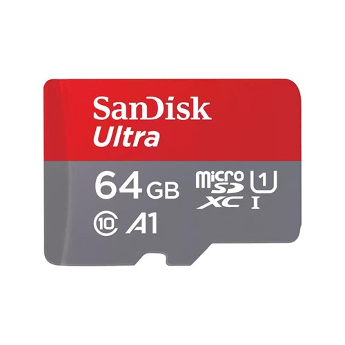 SANDISK Ultra microSDXC 64GB 140MB/seg UHS-I + Adaptador