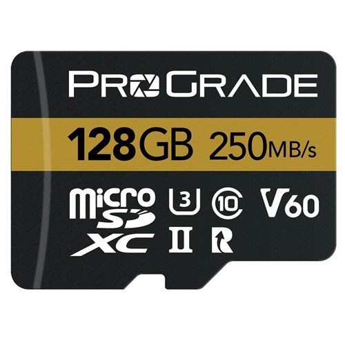 PROGRADE microSD 128Gb  V60 Gold U3 + Adaptador SD