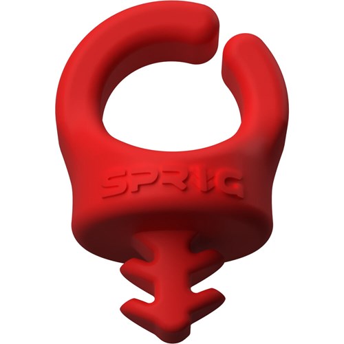 SPRIG CLIP P/CABO VERMELHO 1/4"-20 6 UNID