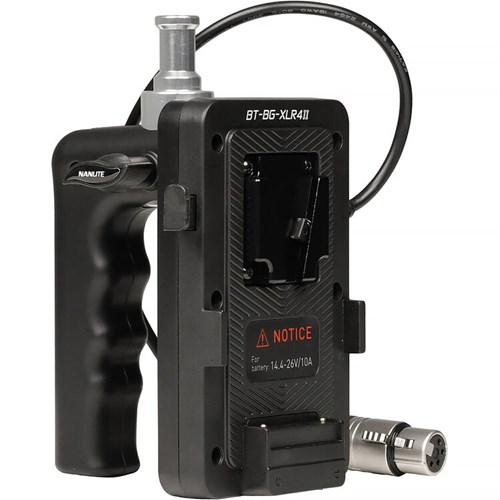 NANLITE BT-BG-XLR4II V-Mount Battery Grip
