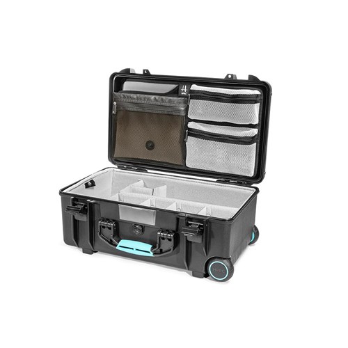HPRC Mala rígida 2550W Second Skin (Preta/Azul) Kit Bassano Pro