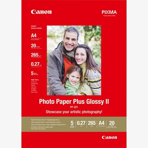 CANON Papel Foto Plus Glossy II A4 (20 folhas)
