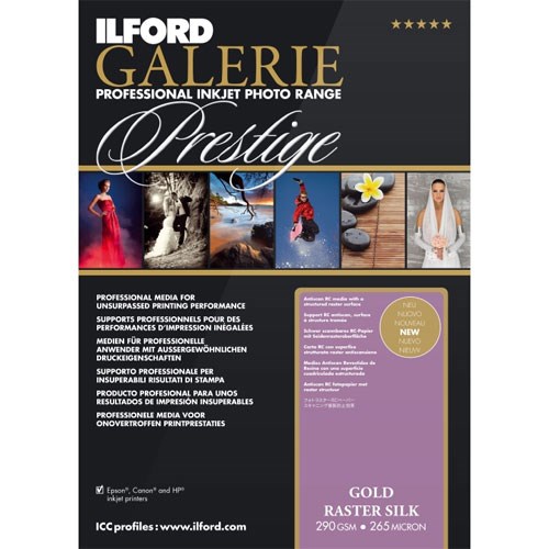 ILFORD Gallery Prestige Raster Silk A4 25 folhas