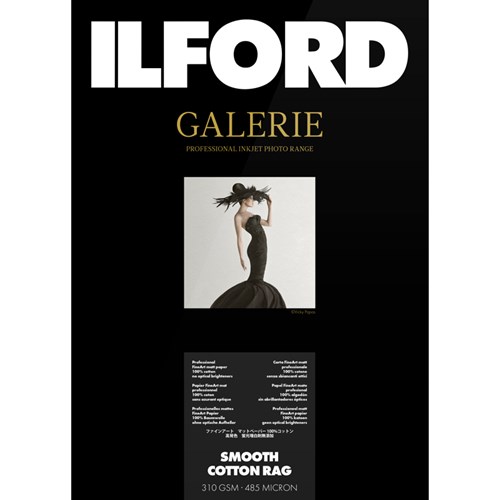 ILFORD GALERIE Smooth Cotton Rag A4 310 g/m 25 folhas