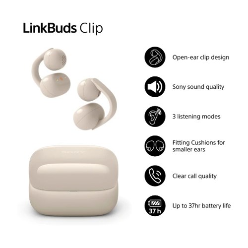 SONY LinkBuds Clip Greige