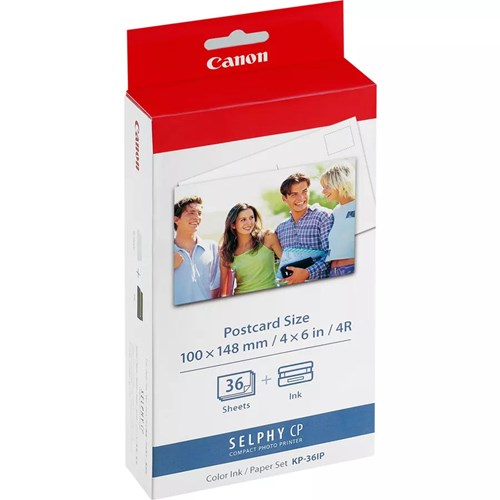CANON Conjunto de Papel e Ribbon KP-36IP (36 Fotos)