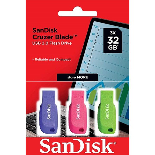 SANDISK Pen Cruzer Blade Pack 3x32GB