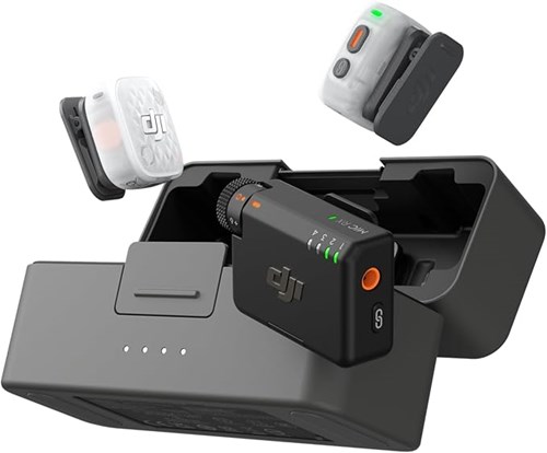 DJI Mic Mini 2S (2 TX + 1 RX + Estojo de carregamento)
