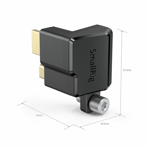 SMALLRIG HDMI & Type-C Right-Angle Adapter for BMPCC 4K Camera Cage AAA2700