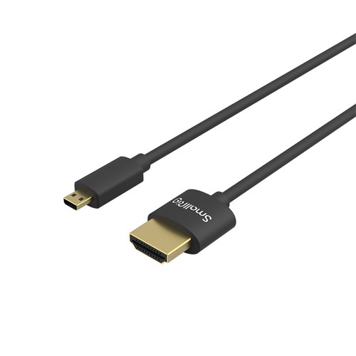 SMALLRIG Cabo HDMI Ultra Slim 4K (D para A) 35cm