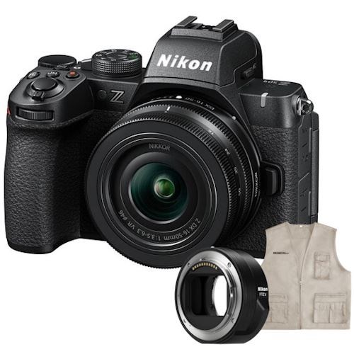 NIKON Z50 II + DX 16-50 + Adaptador FTZ II + Colete