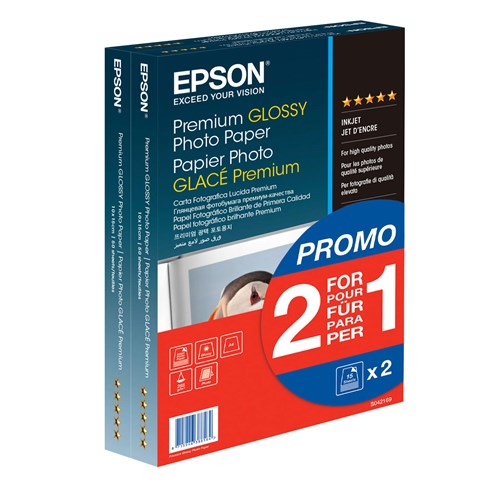 EPSON Photo Premium Glossy A4 2x15 Folhas