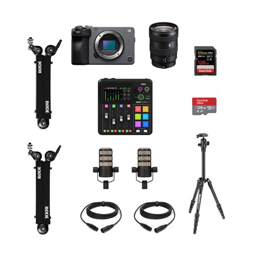 COLORFOTO Kit Podcast Áudio 2 + SONY FX30