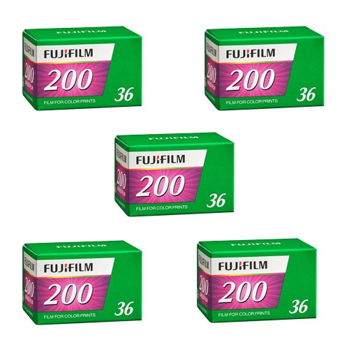 FUJIFILM Fujicolor C200 135/36 Exp. (Pack 5)