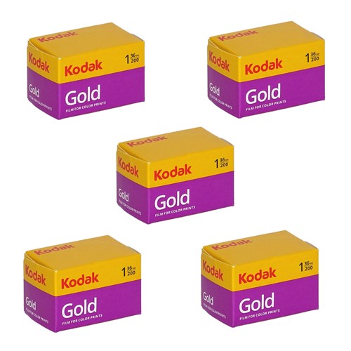 KODAK Gold 200 135/36exp (Pack 5)