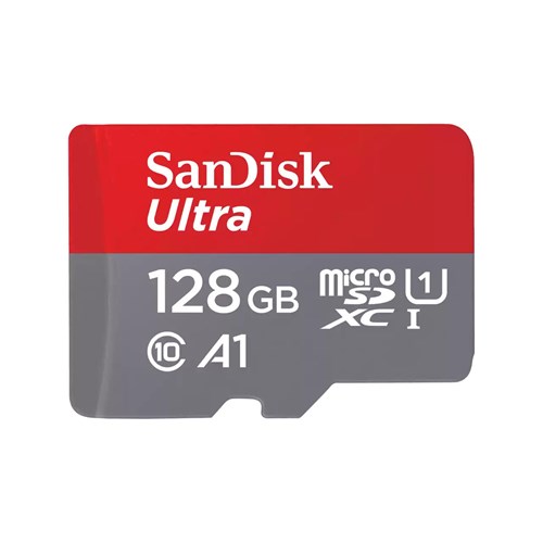 SANDISK Ultra microSDXC 128GB 140MB/seg UHS-I + Adaptador