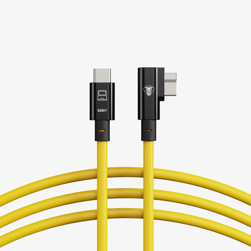COBRAUNION Cabo USB-C - MICRO-B 90º 10m