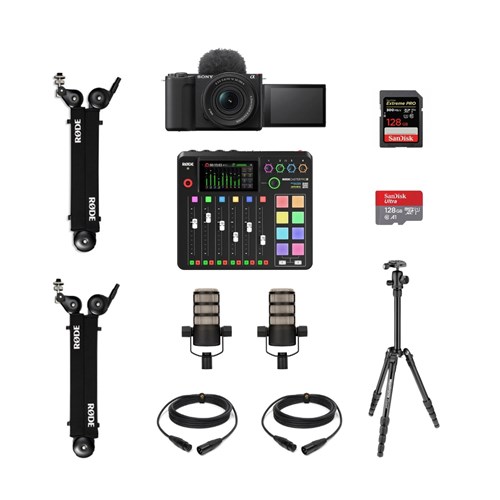 COLORFOTO Kit Podcast Áudio 3 + SONY ZV-E10 II