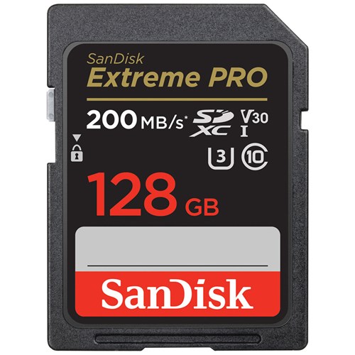 SANDISK Extreme PRO SDXC 128GB 200MB/seg UHS-I